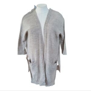 Democracy Short Sleeve Open Front Cardigan Size L